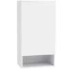 Badkamerkast Voor Wandmontage, Met Verstelbare Planken En Deur, Wit