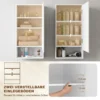 Badkamerkast Voor Wandmontage, Met Verstelbare Planken En Deur, Wit