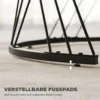Couchtische Im 2er Set, Marmoroptik, Spanplatte, Metall, Runde Kaffeetische Für Wohnzimmer, Ineinanderstellbar Grau+Weiß