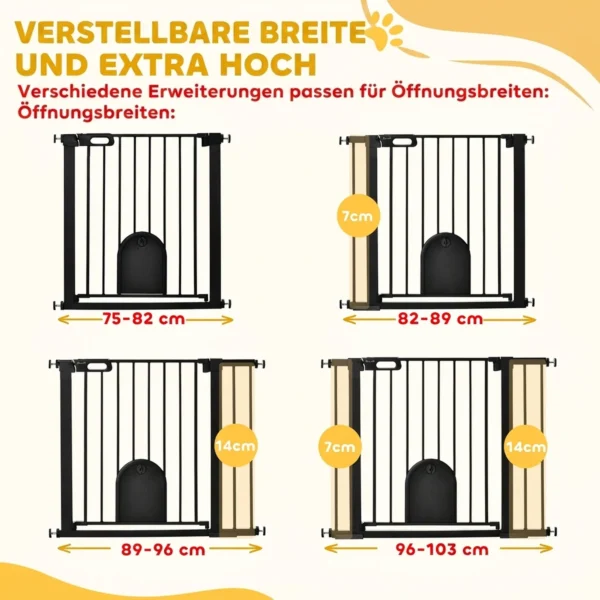 Deurbeveiligingshek Trapbeveiligingshek Honden Afscheidingshek Beveiligingshek Voor Huisdier Staal