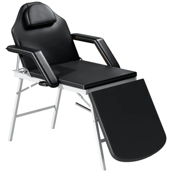Draagbare Massagetafel, 3 delige Verstelbare Schoonheidssalon Tafel Met Gezichtsuitsparing, Afneembare Hoofdsteun En Armleuningen