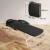 Draagbare Massagetafel, 3 delige Verstelbare Schoonheidssalon Tafel Met Gezichtsuitsparing, Afneembare Hoofdsteun En Armleuningen