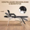 Draagbare Massagetafel, 3 delige Verstelbare Schoonheidssalon Tafel Met Gezichtsuitsparing, Afneembare Hoofdsteun En Armleuningen