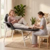 Draagbare Massagetafel, 3 delige Verstelbare Schoonheidssalon Tafel Met Gezichtsuitsparing, Afneembare Hoofdsteun En Armleuningen