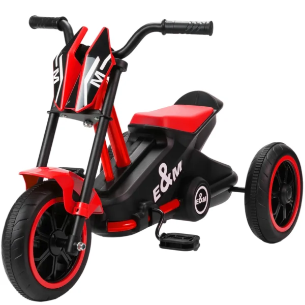 Dreirad, Kinderfahrrad, Laufrad, Kinderrad Mit Pedal, Lauffahrrad Für Kinder 18 36 Monaten, Stahl, 79x44x50 Cm, Rot