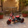 Dreirad, Kinderfahrrad, Laufrad, Kinderrad Mit Pedal, Lauffahrrad Für Kinder 18 36 Monaten, Stahl, 79x44x50 Cm, Rot