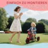 Dreirad, Kinderfahrrad, Laufrad, Kinderrad Mit Pedal, Lauffahrrad Für Kinder 18 36 Monaten, Stahl, 79x44x50 Cm, Rot