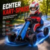 Elektrische Go Kart Voor Kinderen 3 5km/u, Go kart Met 2 Voudig Verstelbare Snelheid, Veiligheidsgordel, EVA Wielen Voor 3 8 Jaar
