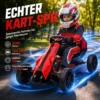 Elektrische Go Kart Voor Kinderen 3 5km/u, Gokart Met 2 Voudig Verstelbare Snelheid, Veiligheidsgordel, EVA Wielen Voor 3 8 Jaar