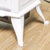 Elektrische Kachel Met 1000/2000 W, Decoratieve Elektrische Open Haard Met LED Vlam Effect, Wit