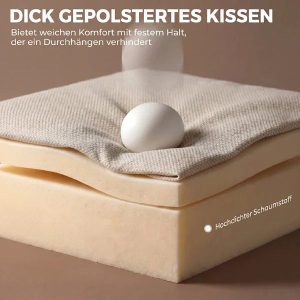 Elektrische Sta op Stoel Met Massage & Warmte, Relaxstoel Van Chenille Met Hoogdicht Schuim En Dikke Rugleuning, Crèmewit