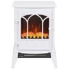 Elektrische Staande Haard 1000/2000 W, Decoratieve Haard Met LED vlam Effect, Wit