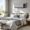 Elektro Heizung, Wandmontage, Schwingfunktion, 2 Modi, Timer, LED Anzeige, Grau