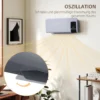 Elektro Heizung, Wandmontage, Schwingfunktion, 2 Modi, Timer, LED Anzeige, Grau