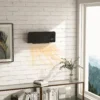 Elektro Heizung, Wandmontage, Schwingfunktion, 2 Modi, Timer, LED Anzeige, Schwarz