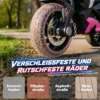 Elektro Kindermotorrad, Lichter & Geräusche, 3 Km/h, Wiederaufladbar, Kunststoff & Metall, Rosa/Weiß
