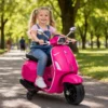 Elektro Kindermotorrad, Vespa, 3 Km/h, 3 6 Jahre, Musik, Licht & Radio, Rosa
