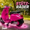 Elektro Kindermotorrad, Vespa, 3 Km/h, 3 6 Jahre, Musik, Licht & Radio, Rosa