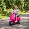 Elektro Kindermotorrad, Vespa, 3 Km/h, 3 6 Jahre, Musik, Licht & Radio, Rosa