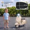 Elektro Motorrad Kinder 6 V Elektromotorrad Mit Stützrädern, Lithium Akku, Softstart, Musik, USB Scheinwerfer Hupe