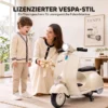 Elektro Motorrad Kinder 6 V Elektromotorrad Mit Stützrädern, Lithium Akku, Softstart, Musik, USB Scheinwerfer Hupe