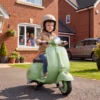Elektro Motorrad Kinder 6 V Elektromotorrad Mit Stützrädern, Lithium Akku, Softstart, Musik, USB Scheinwerfer Hupe