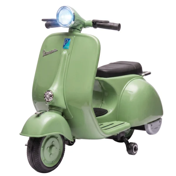 Elektro Motorrad Kinder 6 V Elektromotorrad Mit Stützrädern, Lithium Akku, Softstart, Musik, USB Scheinwerfer Hupe