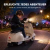 Elektro Motorrad Kinder 6 V Elektromotorrad Mit Stützrädern, Lithium Akku, Softstart, Musik, USB Scheinwerfer Hupe
