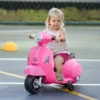 Elektro Motorrad Kinder 6V Elektromotorrad Mit Stützrädern, Scheinwerfer, Hupe 3km/h Für 1,5 3 Jahren, Rosa