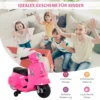 Elektro Motorrad Kinder 6V Elektromotorrad Mit Stützrädern, Scheinwerfer, Hupe 3km/h Für 1,5 3 Jahren, Rosa