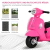 Elektro Motorrad Kinder 6V Elektromotorrad Mit Stützrädern, Scheinwerfer, Hupe 3km/h Für 1,5 3 Jahren, Rosa