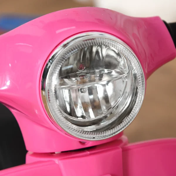 Elektro Motorrad Kinder 6V Elektromotorrad Mit Stützrädern, Scheinwerfer, Hupe 3km/h Für 1,5 3 Jahren, Rosa