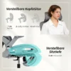 Ergonomische Bureaustoel, Mesh computerstoel Met Aparte Rugleuning, Lendensteun, 4D Inklapbare Armleuningen, Grijs