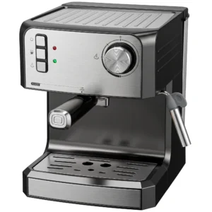 Espressomachine, 20 Bar Koffiemachine Met Melkopschuimer, 1,6 l Waterreservoir, Zwart