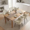 Esszimmerstühle 2er Set, Gepolsterte Küchenstühle Mit Metallbeinen, Cremeweiß