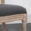 Esszimmerstühle 2er Set Küchenstuhl Mit Rückenlehne, Linenoptik, Sessel Polsterstuhl, Stühle, Wohnzimmerstuhl Mit Holzbeine Für Esstisch, Grau+Natur