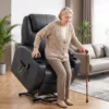 Fernsehsessel Relaxsessel Mit Aufstehhilfe, Elektrisch TV Sessel Mit Liegefunktion, Fernbedienung Mit USB Anschluss