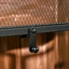 Funkenschutzgitter Funkenschutz, Klappbar, 3 teilig, 120 Cm Xx 79 Cm, Schwarz