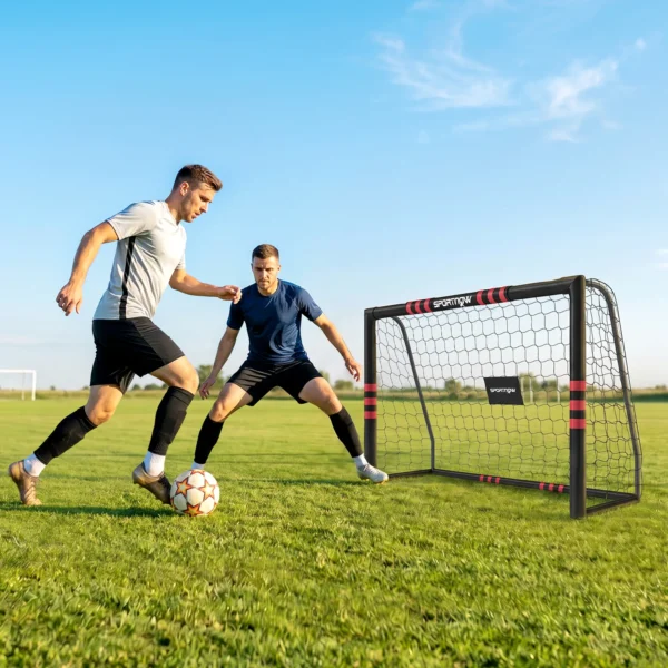 Fußballtor Für Garten 1,8 X 1,2 M Jugendliche & Erwachsene Robustes Outdoor Tor Mit Tornetz Polsterung, Erdhaken