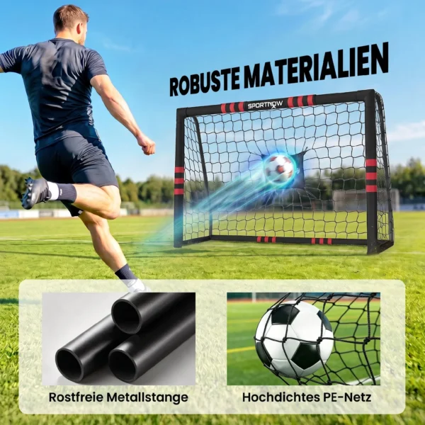 Fußballtor Für Garten 1,8 X 1,2 M Jugendliche & Erwachsene Robustes Outdoor Tor Mit Tornetz Polsterung, Erdhaken