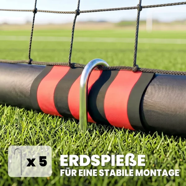 Fußballtor Für Garten 1,8 X 1,2 M Jugendliche & Erwachsene Robustes Outdoor Tor Mit Tornetz Polsterung, Erdhaken