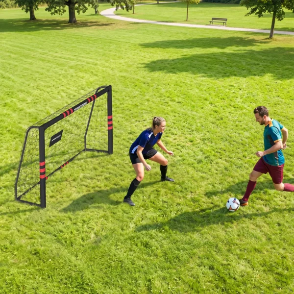 Fußballtor Für Garten 1,8 X 1,2 M Jugendliche & Erwachsene Robustes Outdoor Tor Mit Tornetz Polsterung, Erdhaken