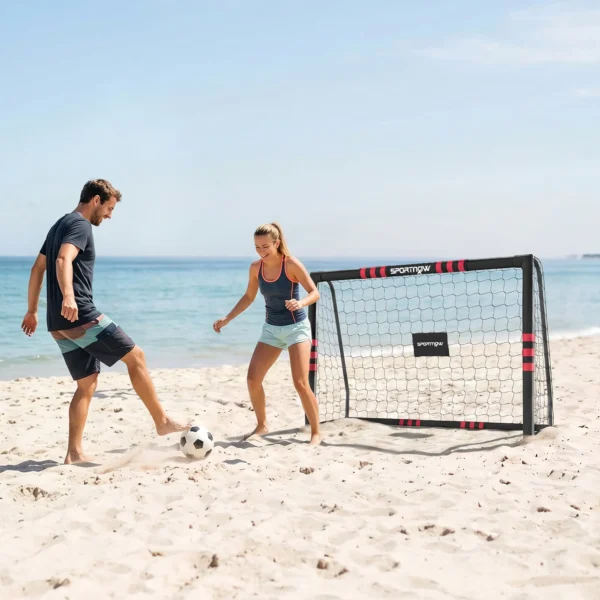 Fußballtor Für Garten 1,8 X 1,2 M Jugendliche & Erwachsene Robustes Outdoor Tor Mit Tornetz Polsterung, Erdhaken