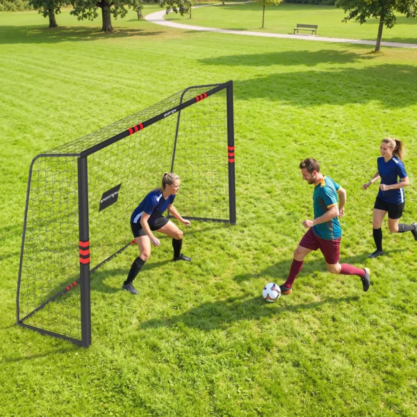 Fußballtor Für Garten 300 X 200 Cm Robustes Outdoor Tor Mit Tornetz Polsterung Erdhaken Anti Rost Beschichtung
