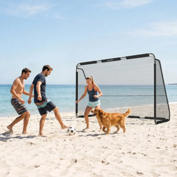 Fußballtor Für Garten Groß 300 X 200 Cm Jugendliche & Erwachsene Outdoor Tor Mit Reißfestem Tornetz Gerundeten Ecken