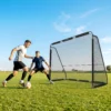 Fußballtor Für Garten Groß 300 X 200 Cm Jugendliche & Erwachsene Outdoor Tor Mit Reißfestem Tornetz Gerundeten Ecken