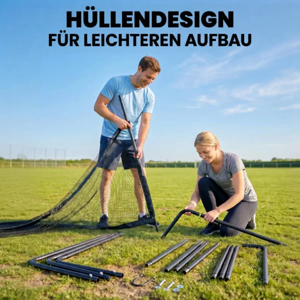 Fußballtor Für Garten Groß 300 X 200 Cm Jugendliche & Erwachsene Outdoor Tor Mit Reißfestem Tornetz Gerundeten Ecken