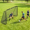 Fußballtor Für Garten Groß 300 X 200 Cm Jugendliche & Erwachsene Outdoor Tor Mit Reißfestem Tornetz Gerundeten Ecken