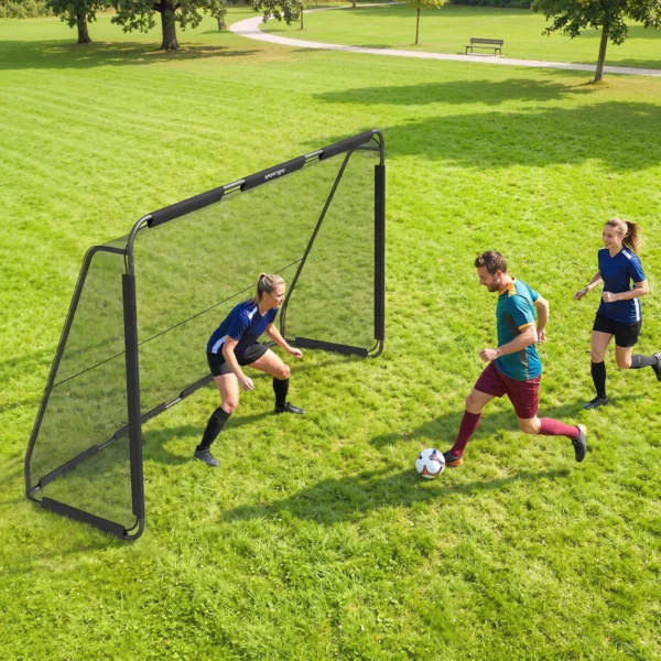 Fußballtor Für Garten Groß 300 X 200 Cm Jugendliche & Erwachsene Outdoor Tor Mit Reißfestem Tornetz Gerundeten Ecken