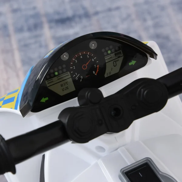 Glijauto, Glijvoertuig Met Muziek En Koplampen, Kindervoertuig In Race Motorfiets Ontwerp, Tot 20kg 18 36 Maanden Blauw